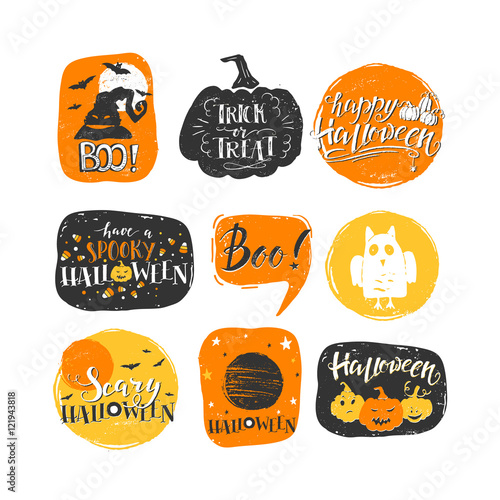 Halloween elements set