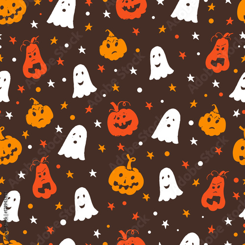 Halloween seamless pattern