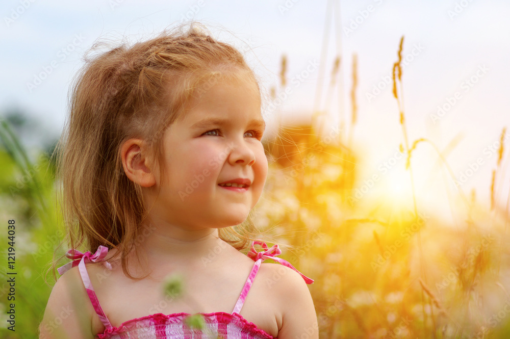  little girl on the meadow