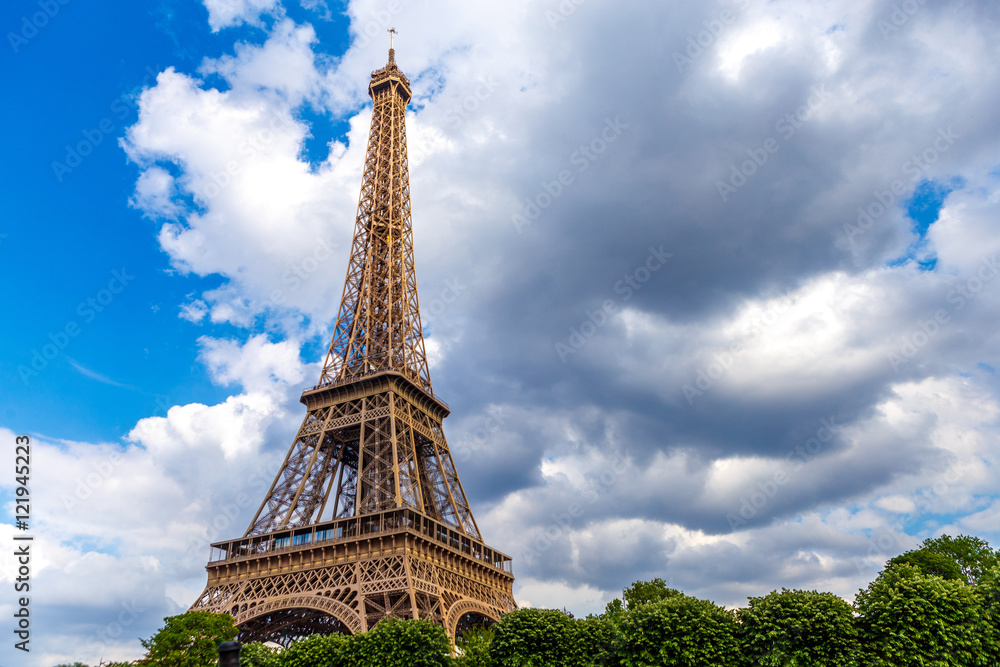 Fototapeta premium Eiffel tower in Paris Europe