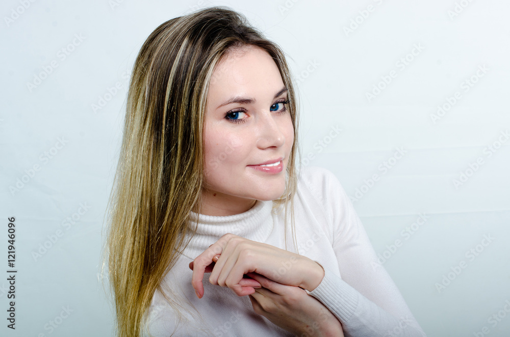 beautiful girl with a sheet of paper beautiful girl with a sheet of paper