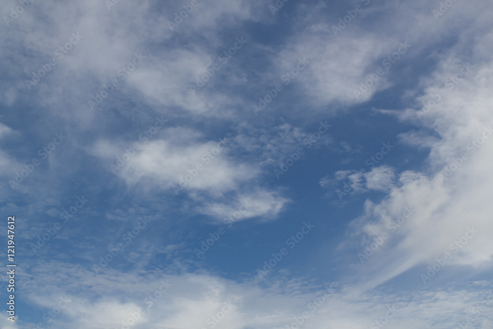 Blue sky and clouds