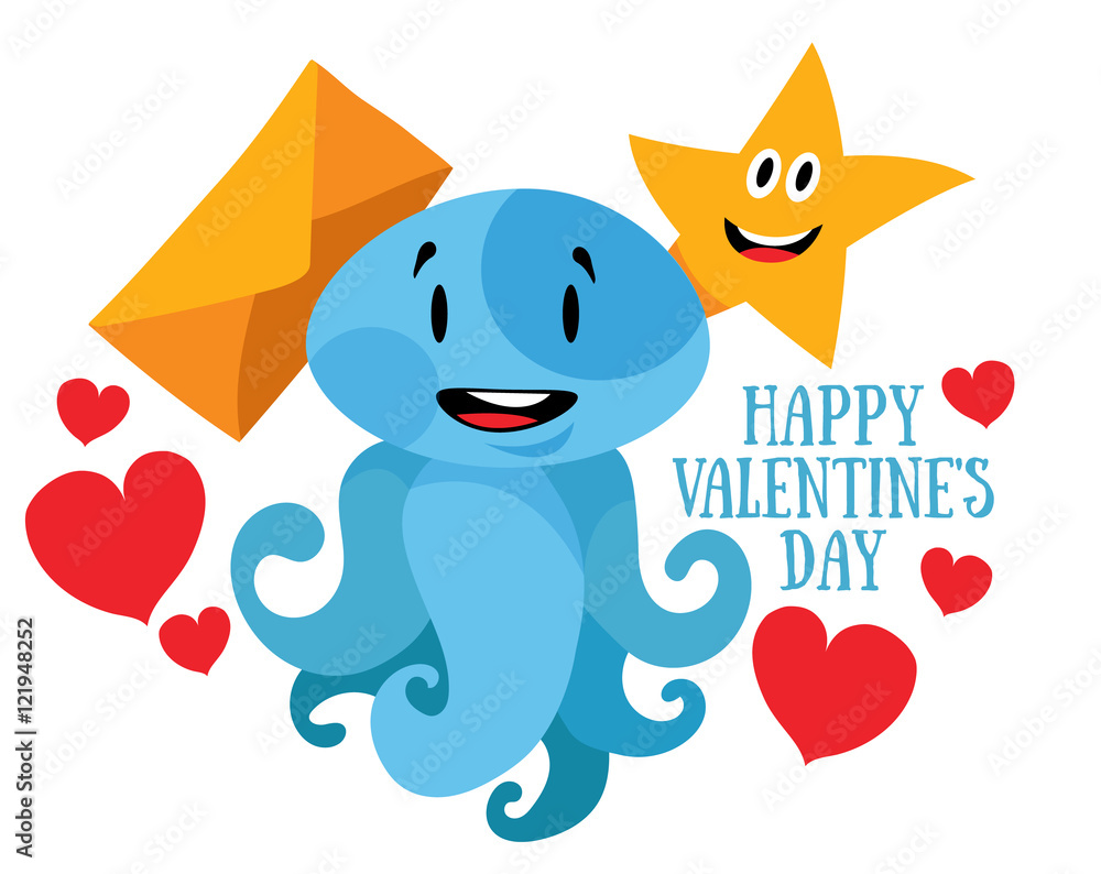 Fototapeta premium Happy Valentine's Day