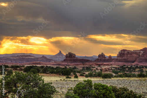Needles District sunrise. Cantonlands National Park-Utah. Every sunrise in the Canyonlands is a magnificent spectacle to behold.