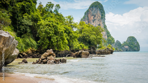 Railay Beach in Krabi Thailand. Asia photo