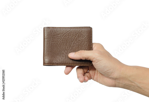 Hand holding wallet