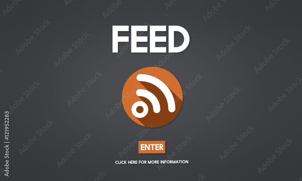 Feed RSS Internet Network Technology Web Concept Feed RSS Internet Network Technology Web Concept