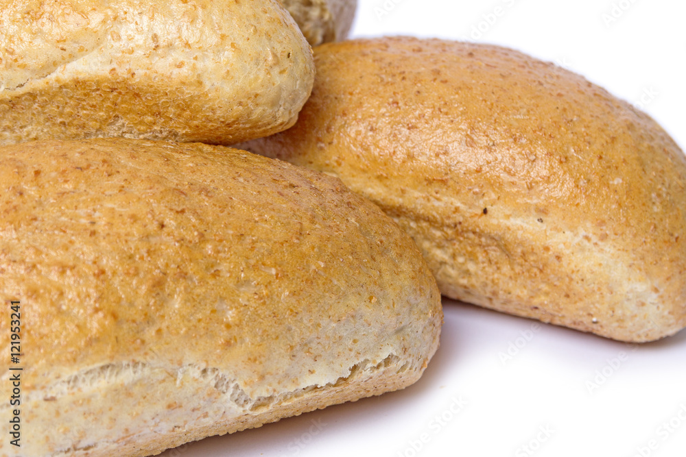 Bread With Bran On A Light Background