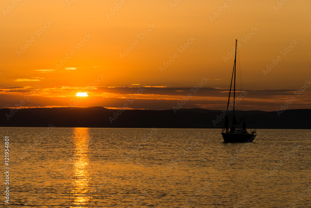 sunset at Balaton