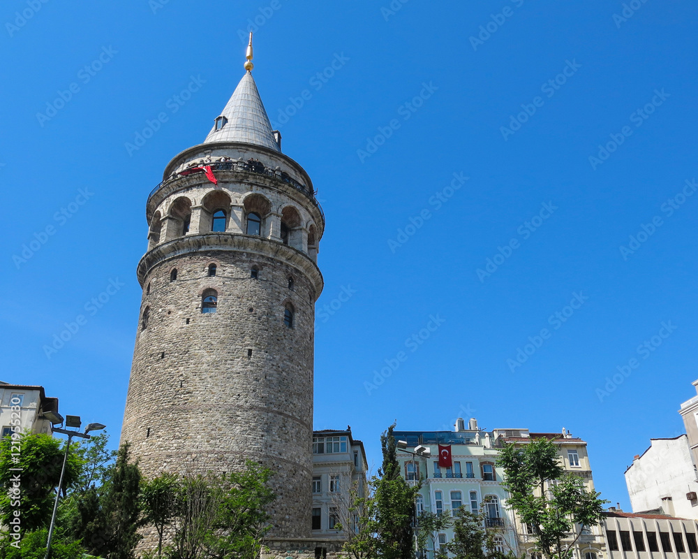 Galata Tower taken in Istanbul, Turkey