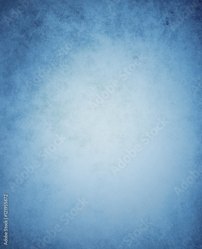 blue background paper illustration with vintage texture border and white center. blue website background.