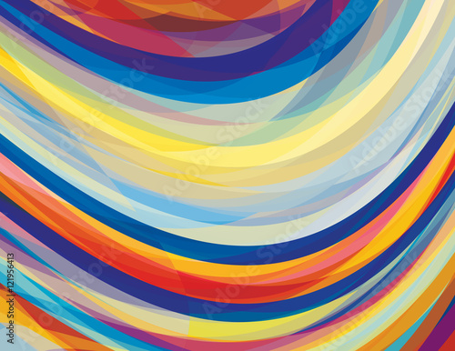 Artistic design background with swirl stripes. Vector graphic pattern. CMYK colors