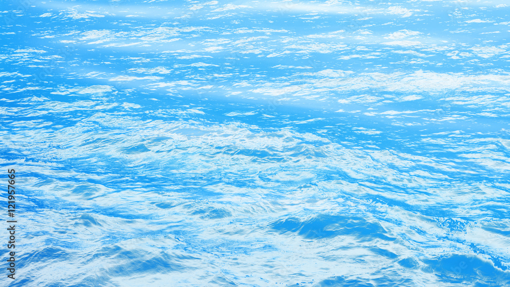 Obraz premium Wave over ocean skin as background
