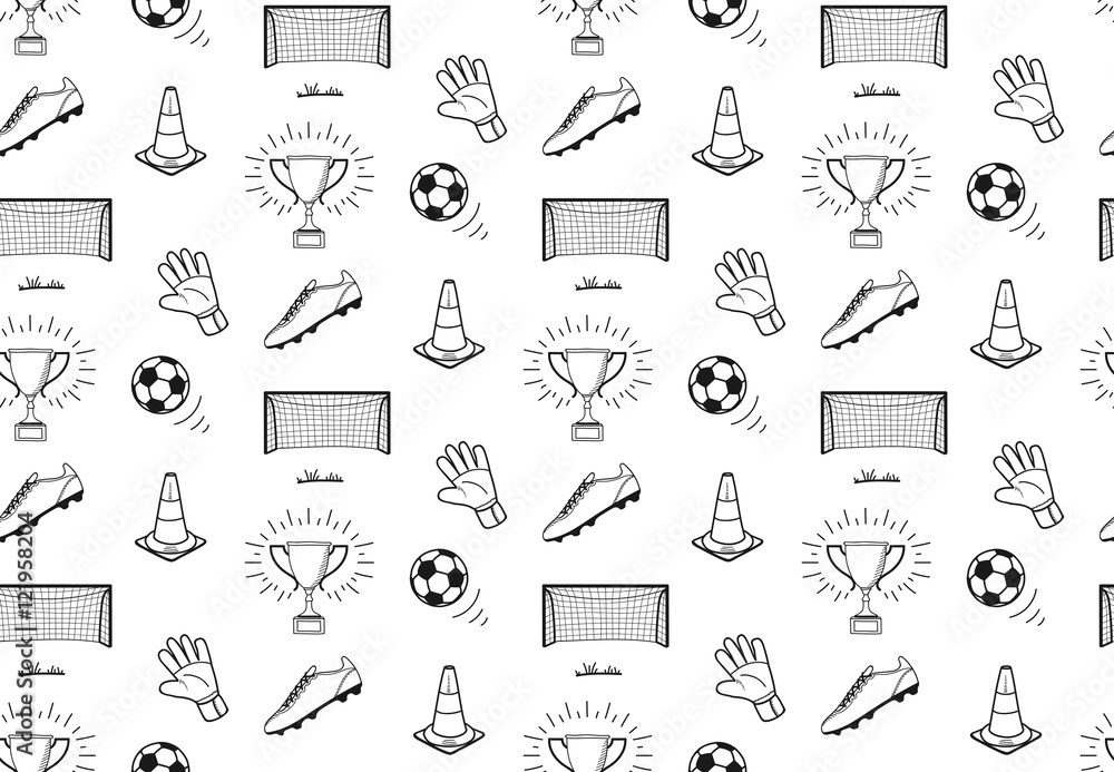 Fototapeta premium football pattern