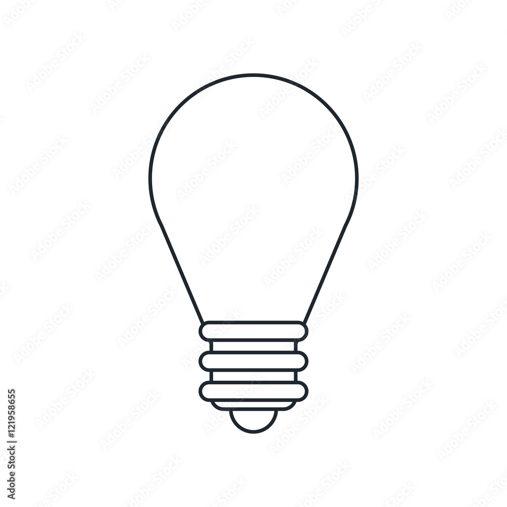 Light bulb icon. Energy power and technology theme. Isolated design. Vector illustration Light bulb icon. Energy power and technology theme. Isolated design. Vector illustration