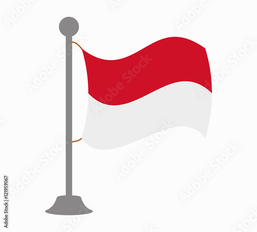 indonesia flag mast