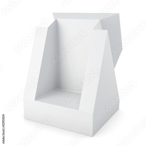 Packaging carton box. 3d rendering