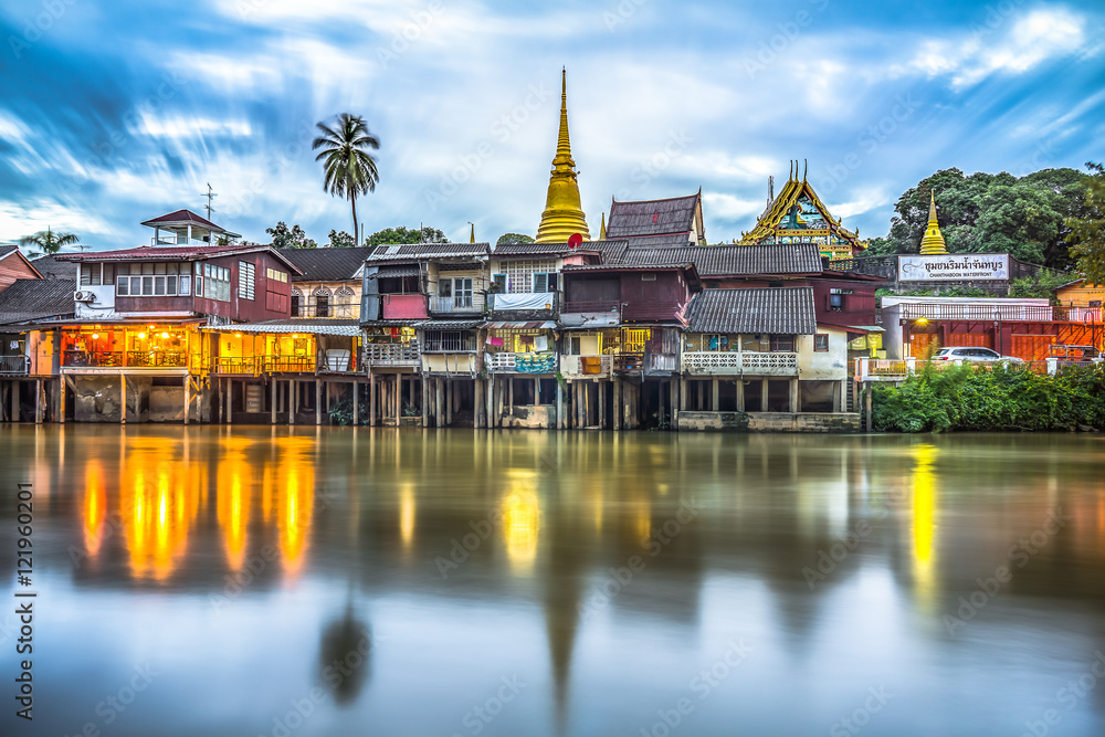 Naklejka premium Chantaboon waterfront at Chanthaburi Province, Thailand