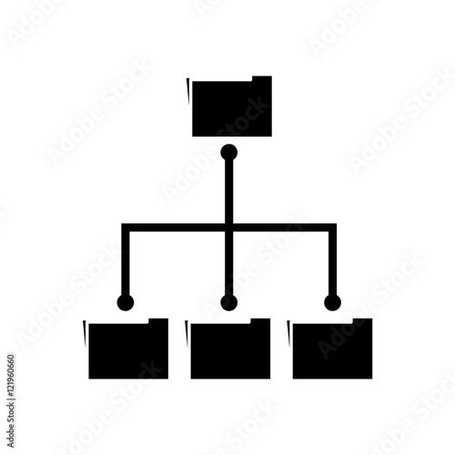 Folders icon. Files document data and archive theme. Isolated design. Vector illustration