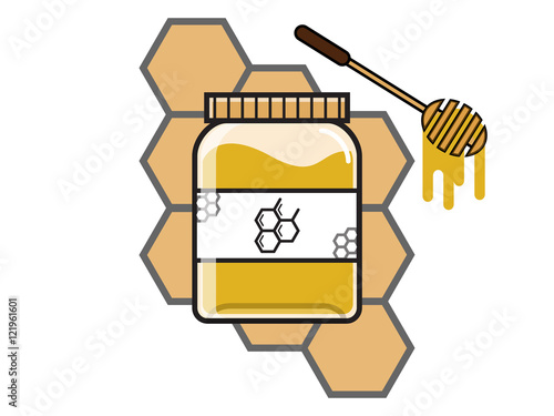 Honey jar and dripper