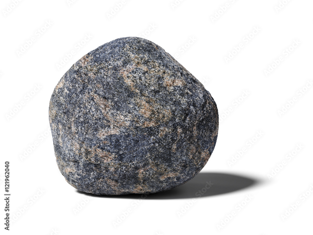 natural rounded stone isolated on white background natural rounded stone isolated on white background