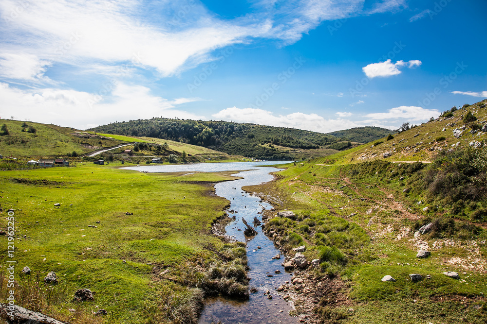Stream that flows into the lake on mountain Zlatar, Serbia. Stream that flows into the lake on mountain Zlatar, Serbia.