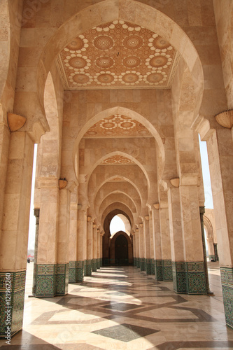 Leinwand Poster la mosquée hassan 2 casablanca maroc belles arches islamic architecture