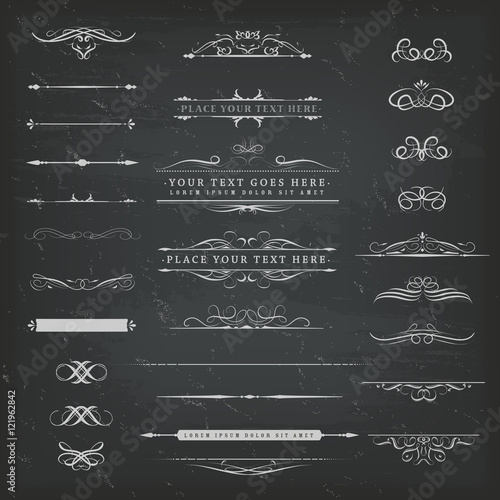 Chalkboard Ornaments And Decorations Set
