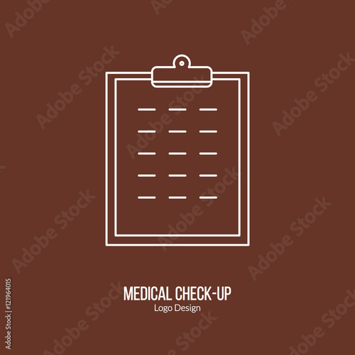 Medical diagnostic, checkup graphic design concept