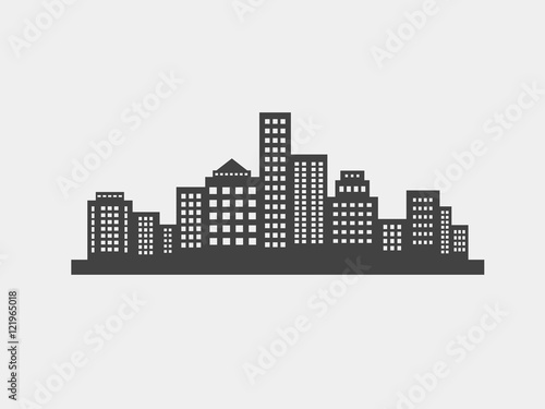 City Skyline icon  vector illustration