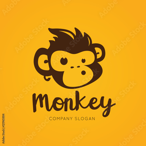 Monkey Logo Template.