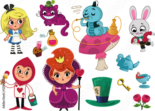 Alice in Wonderland characters and elements