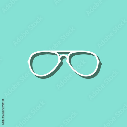 Glasses - vector icon.