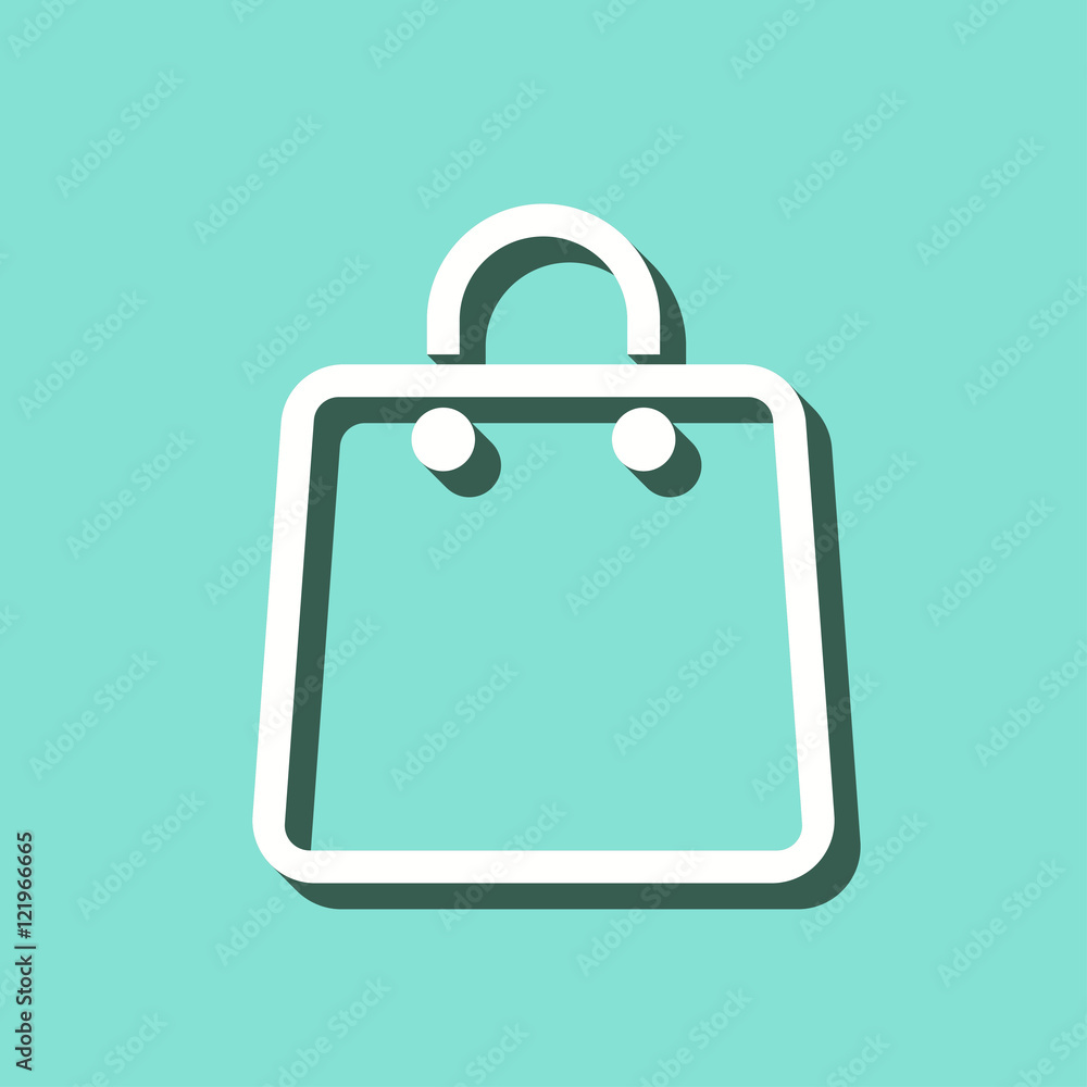 Shopping bag - vector icon. Shopping bag - vector icon.