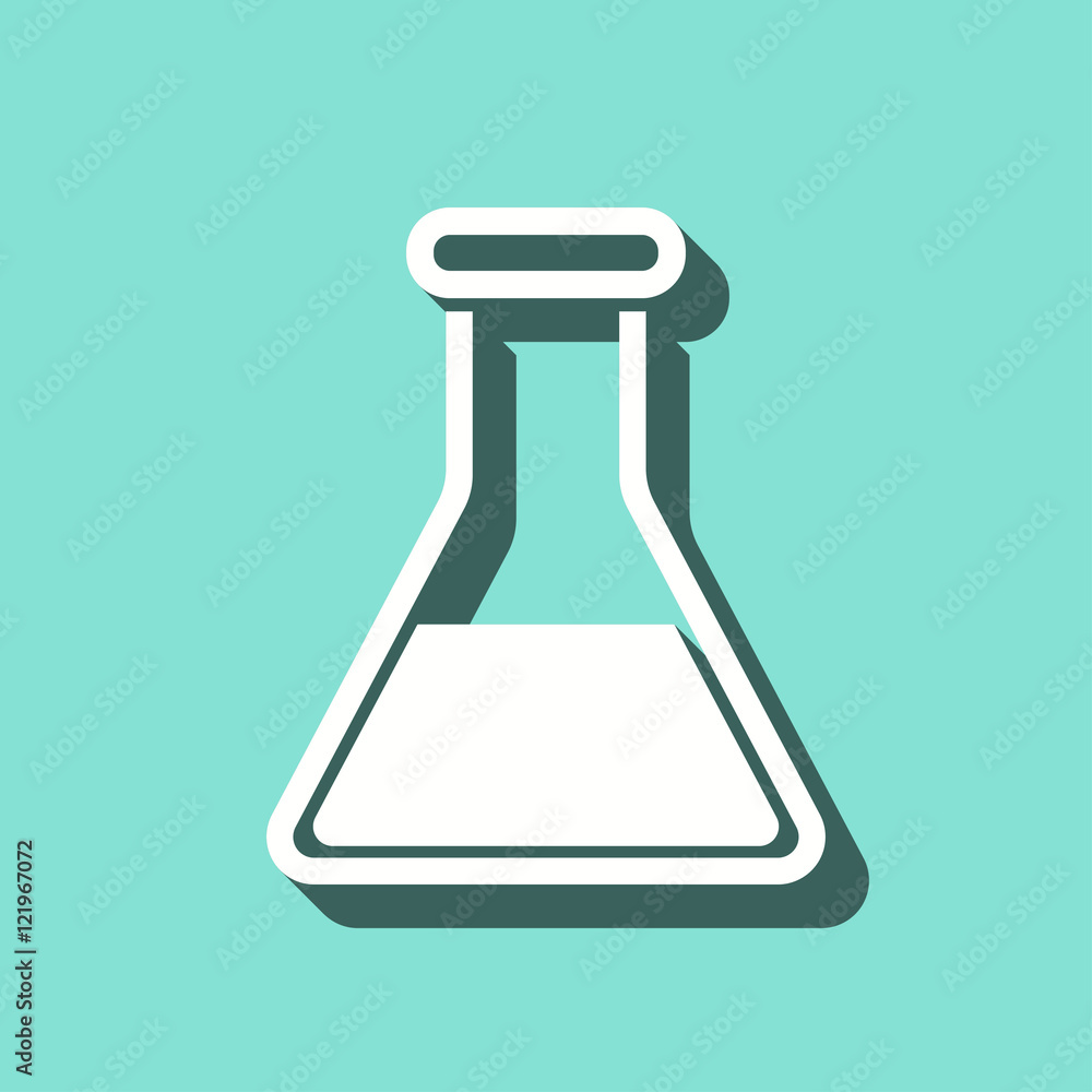Flask - vector icon. Flask - vector icon.