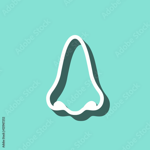 Nose - vector icon.