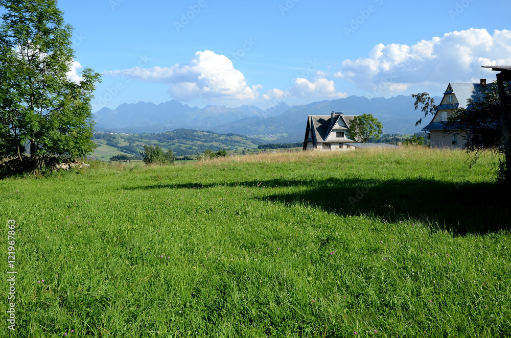 The village in the Tatra Mountains (Poland)