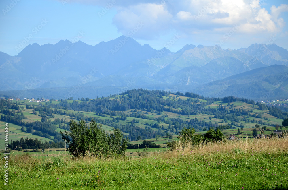 Obraz premium Mountain landscape (The Tatras in Poland)