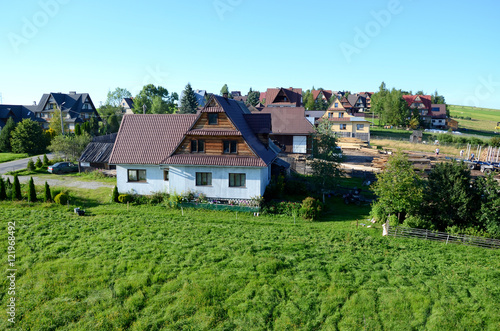 Obraz na płótnie The village in the Tatra Mountains (Poland) w salonie