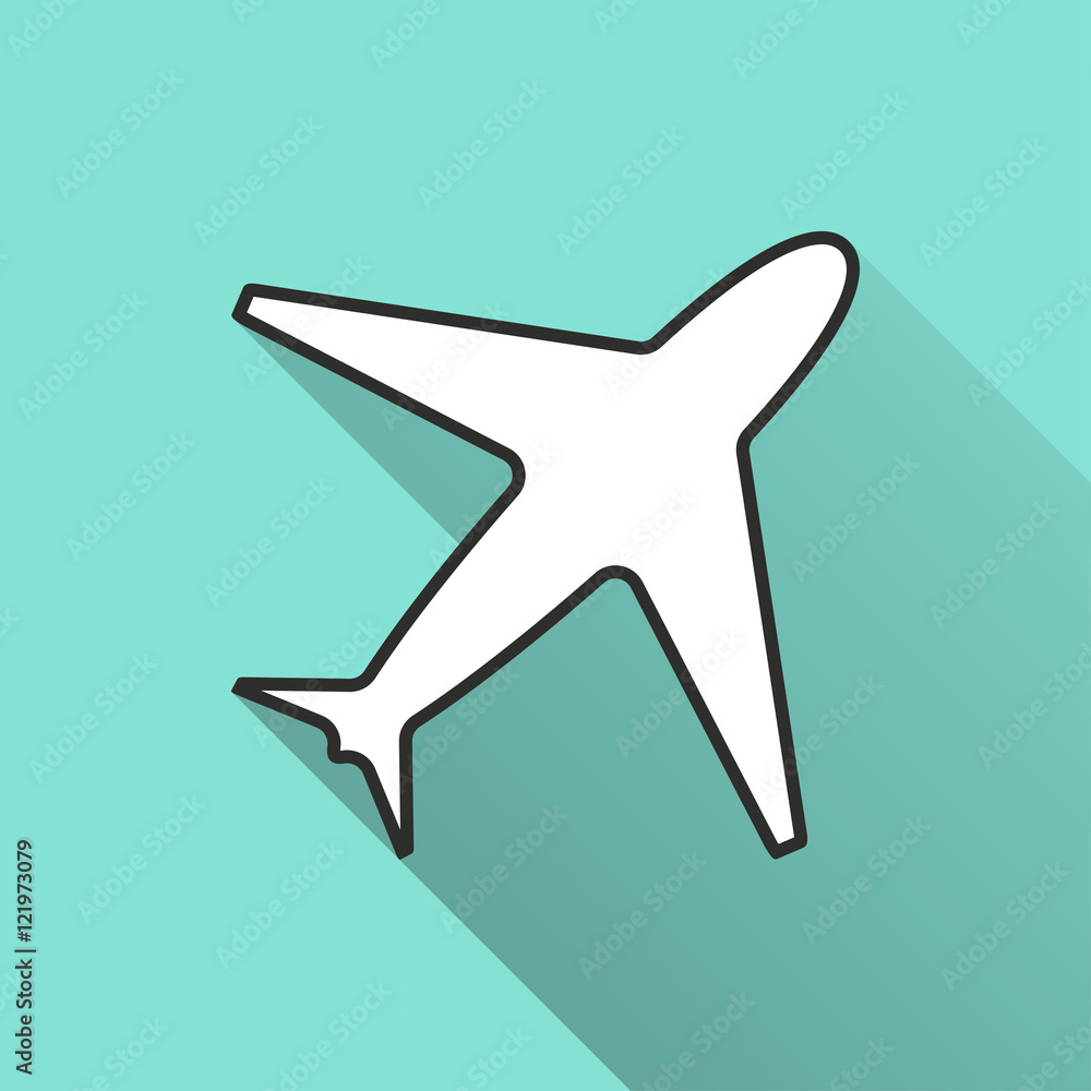 Airplane - vector icon. Airplane - vector icon.