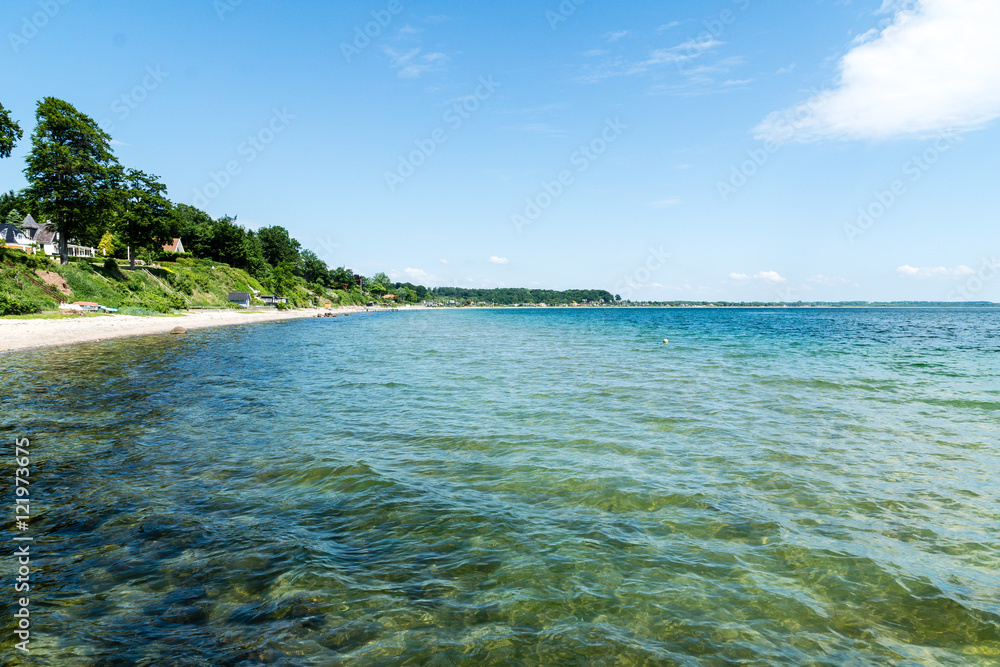Bucht an der dänischen Ostsee Bucht an der dänischen Ostsee