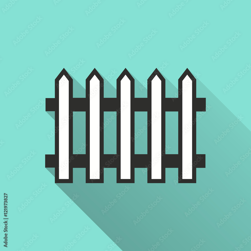 Fence - vector icon. Fence - vector icon.