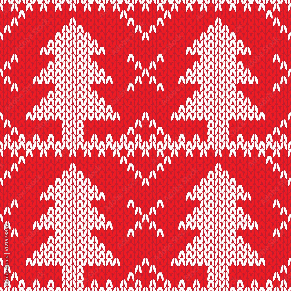 Seamless knitted pattern