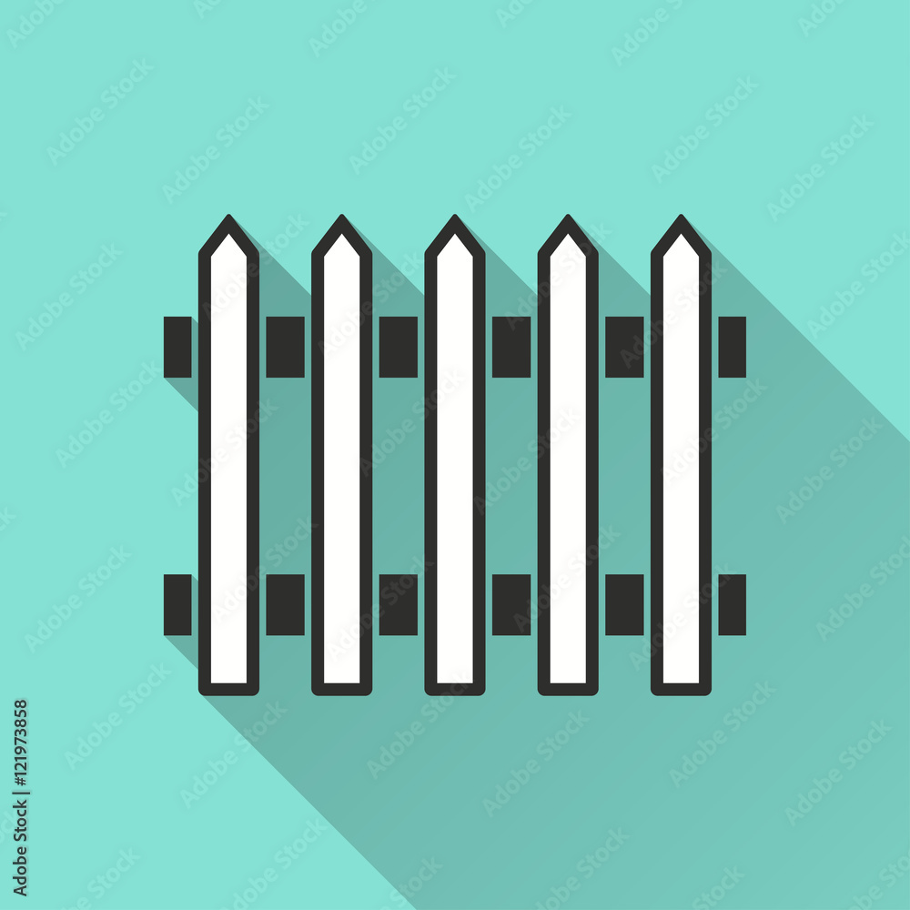 Obraz premium Fence - vector icon.