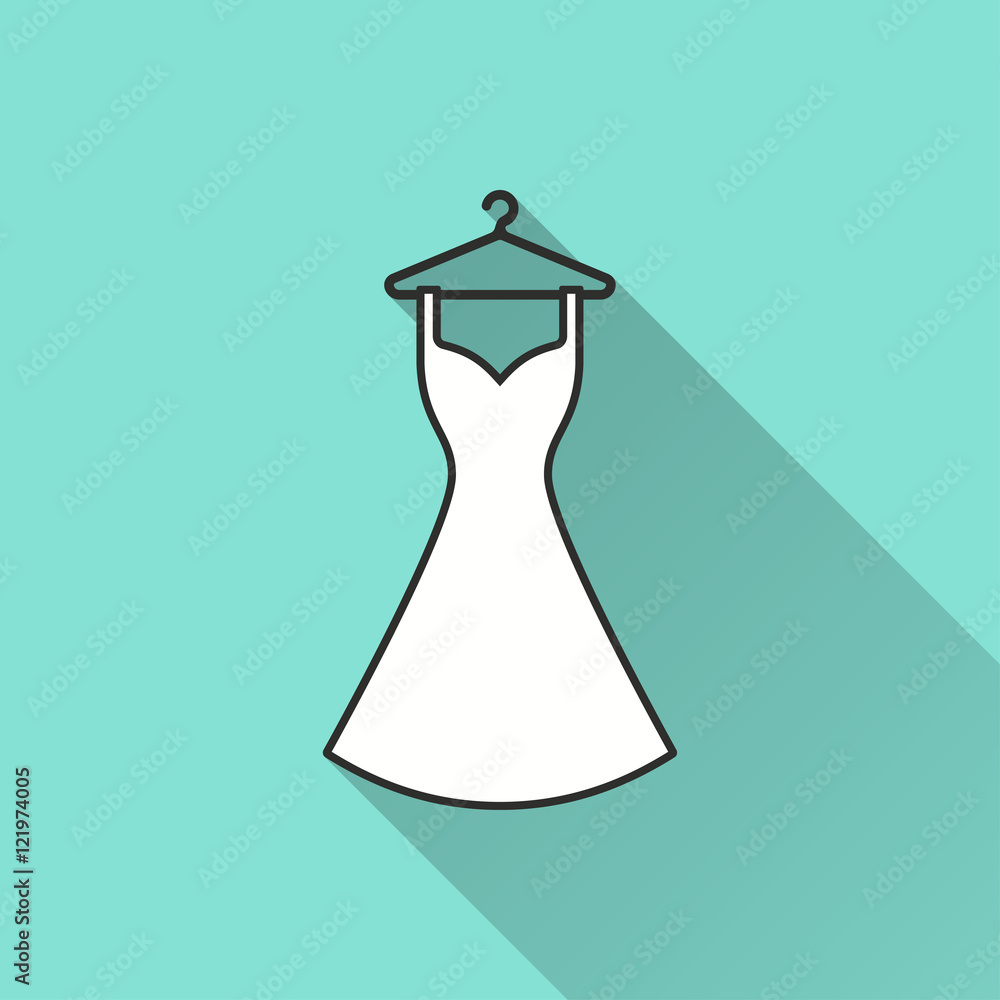Dress - vector icon. Dress - vector icon.