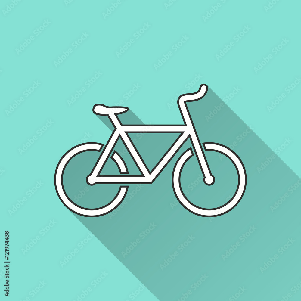 Bicycle - vector icon.