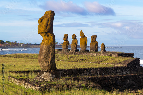 Ahu Tahai on Easter Island photo