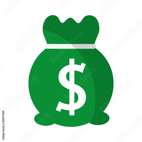 money bag sack icon vector illustration design
