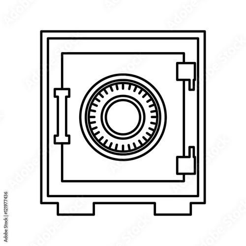 money safe box icon vector illustration design