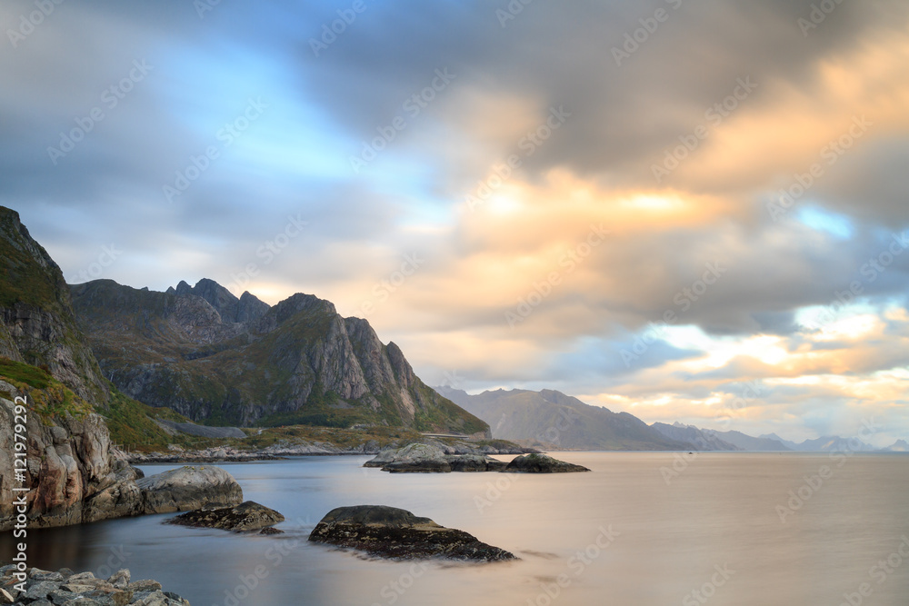 East coast of the Lofoten island near Hamnoy